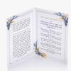ברכון הדלקת נרות שבת ויום טוב - סדרת פרחים לבן