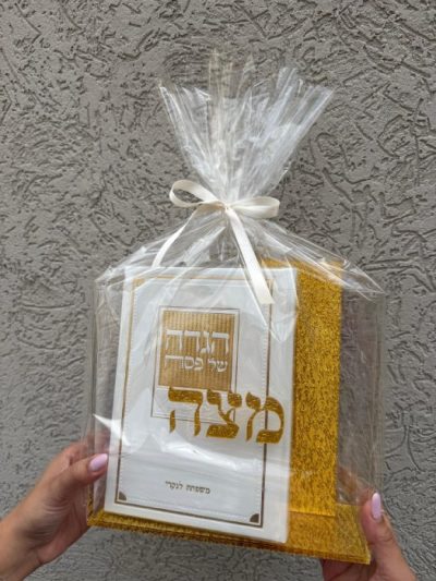 מארז מעבדות לחירות הגדה AI וקופסא למצות - זהב