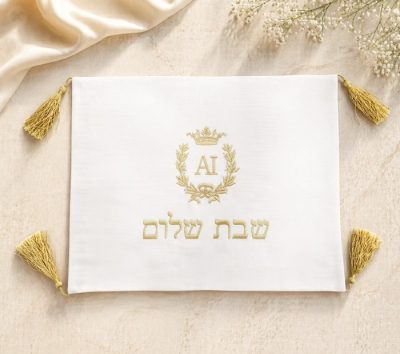 כיסוי חלה פשתן בעיצוב אישי