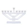 חנוכיית קריסטל יוקרתית כסופה – דגם שוהם