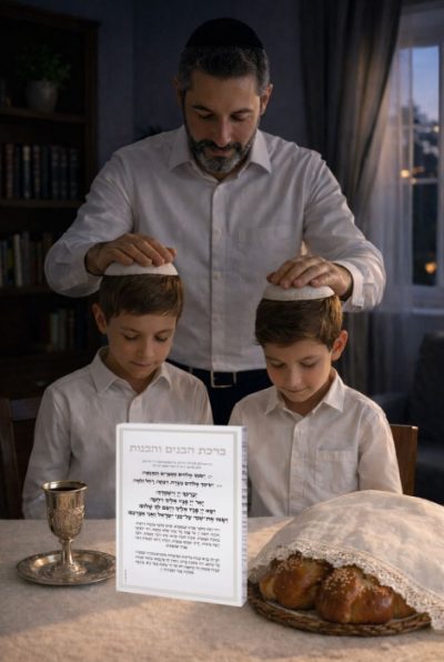 בלוק אקרילי עם ברכת הבנים והבנות
