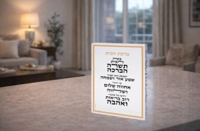 בלוק אקרילי ברכת הבית